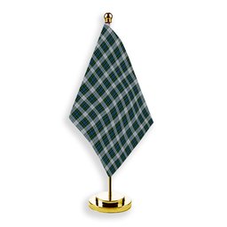 ScotsTee Shop Scottish Campbell Dress 1 Tartan Plaid Desk Flag