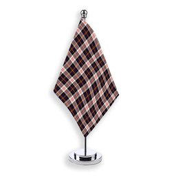 ScotsTee Shop Scottish Cameron of Erracht Dress Modern Tartan Plaid Desk Flag