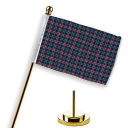 ScotsTee Shop Scottish Gandy of Myrton Tartan Plaid Desk Flag