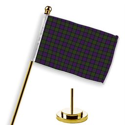 ScotsTee Shop Scottish Denovan The Lairdship of Tartan Plaid Desk Flag
