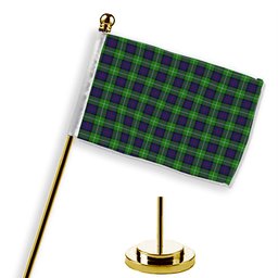 ScotsTee Shop Scottish Davidson of Tulloch Tartan Plaid Desk Flag