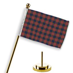 ScotsTee Shop Scottish Fraser of Boblainy Hugh Tartan Plaid Desk Flag