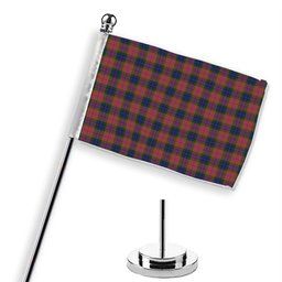 ScotsTee Shop Scottish Fraser of Boblainy Hugh Tartan Plaid Desk Flag