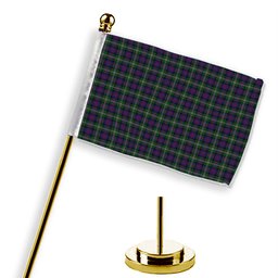 ScotsTee Shop Scottish Davidson Double Tartan Plaid Desk Flag