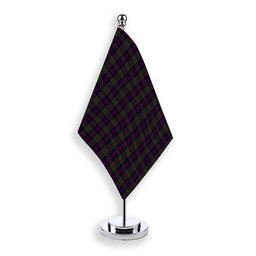 ScotsTee Shop Scottish Donald of Clan Ranald Tartan Plaid Desk Flag