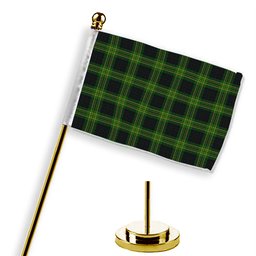 ScotsTee Shop Scottish Fitzpatrick Hunting Tartan Plaid Desk Flag