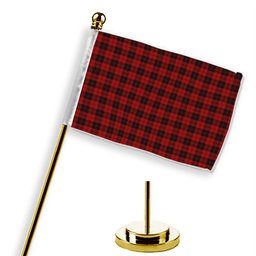 ScotsTee Shop Scottish Erskine MacGregor-Hastie Tartan Plaid Desk Flag