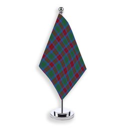 ScotsTee Shop Scottish Fraser of Altyre Ancient Tartan Plaid Desk Flag