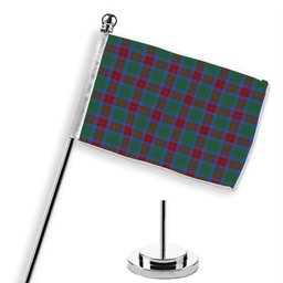 ScotsTee Shop Scottish Fraser of Altyre Ancient Tartan Plaid Desk Flag