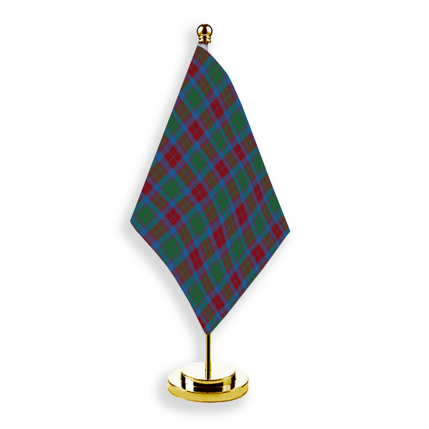 ScotsTee Shop Scottish Fraser of Altyre Ancient Tartan Plaid Desk Flag