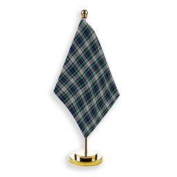 ScotsTee Shop Scottish Davidson of Tulloch Dress Modern Tartan Plaid Desk Flag