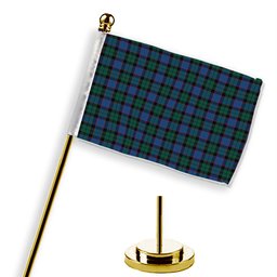 ScotsTee Shop Scottish Ferguson of Balquhidder Modern Tartan Plaid Desk Flag