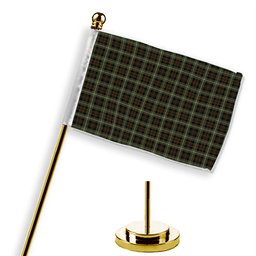 ScotsTee Shop Scottish Forbes of Druminnor Tartan Plaid Desk Flag