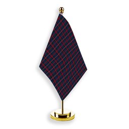 ScotsTee Shop Scottish Evans of Wales Tartan Plaid Desk Flag