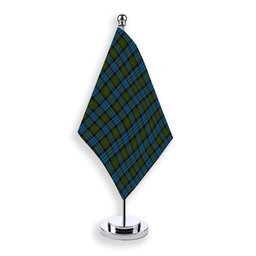 ScotsTee Shop Scottish Fletcher of Dunans Tartan Plaid Desk Flag