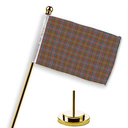 ScotsTee Shop Scottish Donald of Boisdale Ancient Tartan Plaid Desk Flag