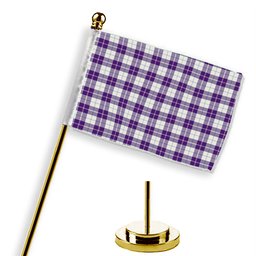 ScotsTee Shop Scottish Dunlop Dress Modern Tartan Plaid Desk Flag