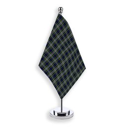 ScotsTee Shop Scottish Davidson of Tulloch Dress Tartan Plaid Desk Flag