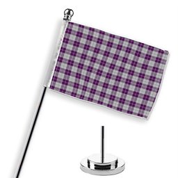 ScotsTee Shop Scottish Dunlop Dress Tartan Plaid Desk Flag
