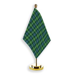 ScotsTee Shop Scottish Davidson of Tulloch Ancient Tartan Plaid Desk Flag
