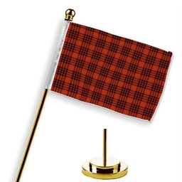 ScotsTee Shop Scottish Donald of Ardnamurchan Ancient Tartan Plaid Desk Flag