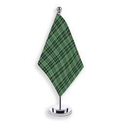 ScotsTee Shop Scottish Donald Lord of the Isles Hunting Tartan Plaid Desk Flag