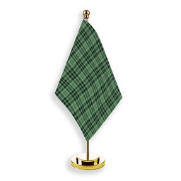 ScotsTee Shop Scottish Donald Lord of the Isles Hunting Tartan Plaid Desk Flag