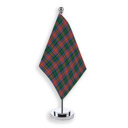 ScotsTee Shop Scottish Rattray of Lude Ancient Tartan Plaid Desk Flag