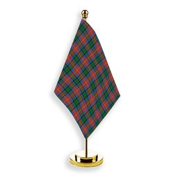 ScotsTee Shop Scottish Rattray of Lude Ancient Tartan Plaid Desk Flag