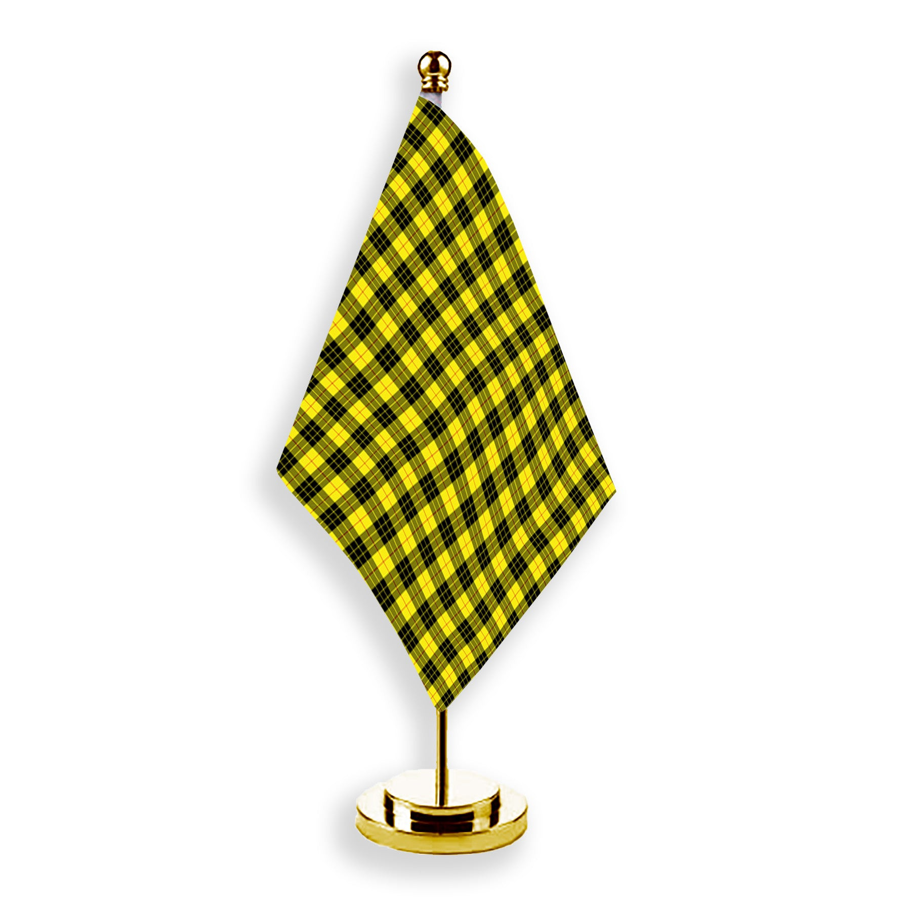 ScotsTee Shop Scottish McLeod of Lewis Modern Tartan Plaid Desk Flag