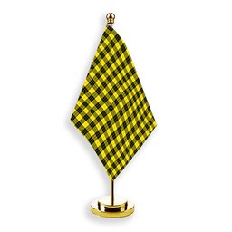 ScotsTee Shop Scottish McLeod of Lewis Modern Tartan Plaid Desk Flag