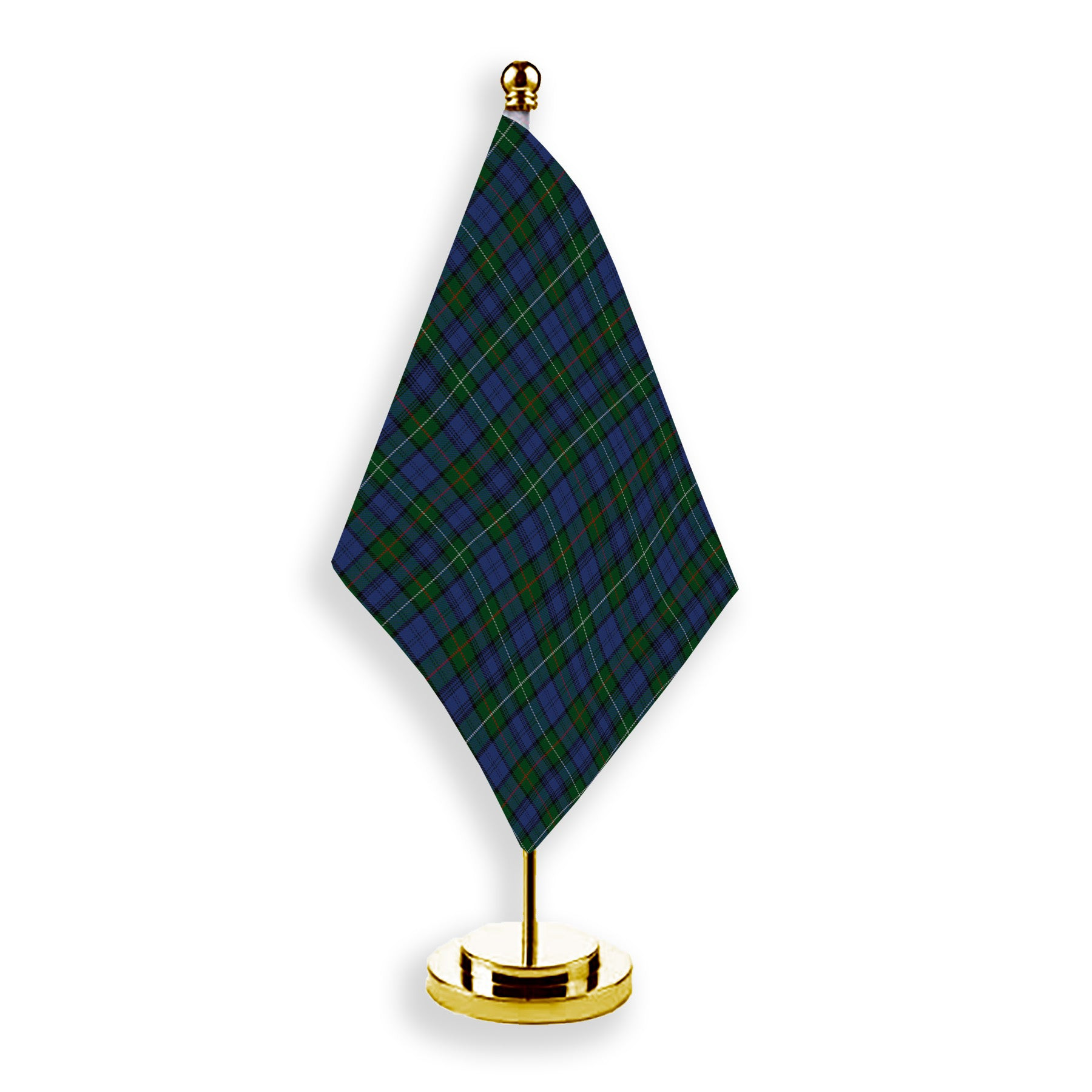 ScotsTee Shop Scottish MacKenzie Vestiarium Scoticum Tartan Plaid Desk Flag