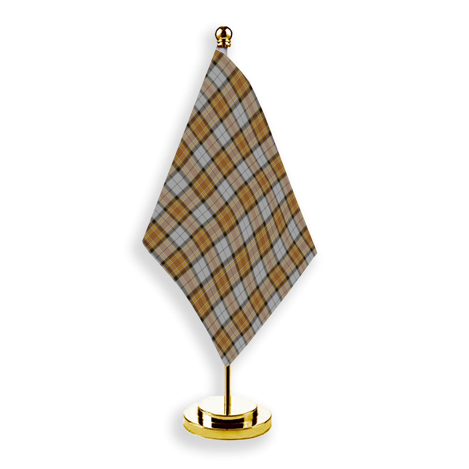 ScotsTee Shop Scottish MacKellar Dress Reproduction colours Tartan Plaid Desk Flag