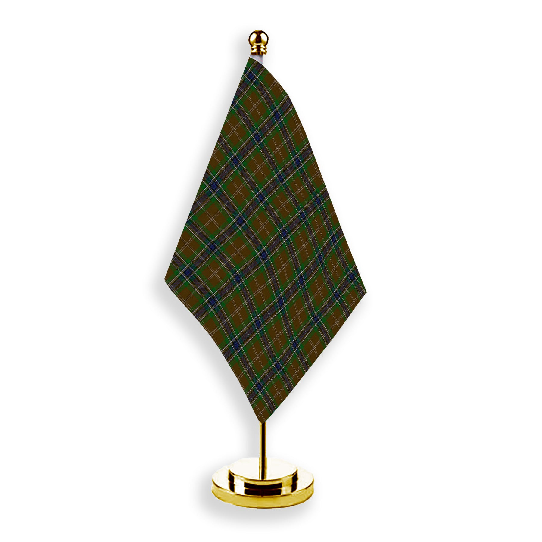 ScotsTee Shop Scottish MacLean of Kingairloch Tartan Plaid Desk Flag
