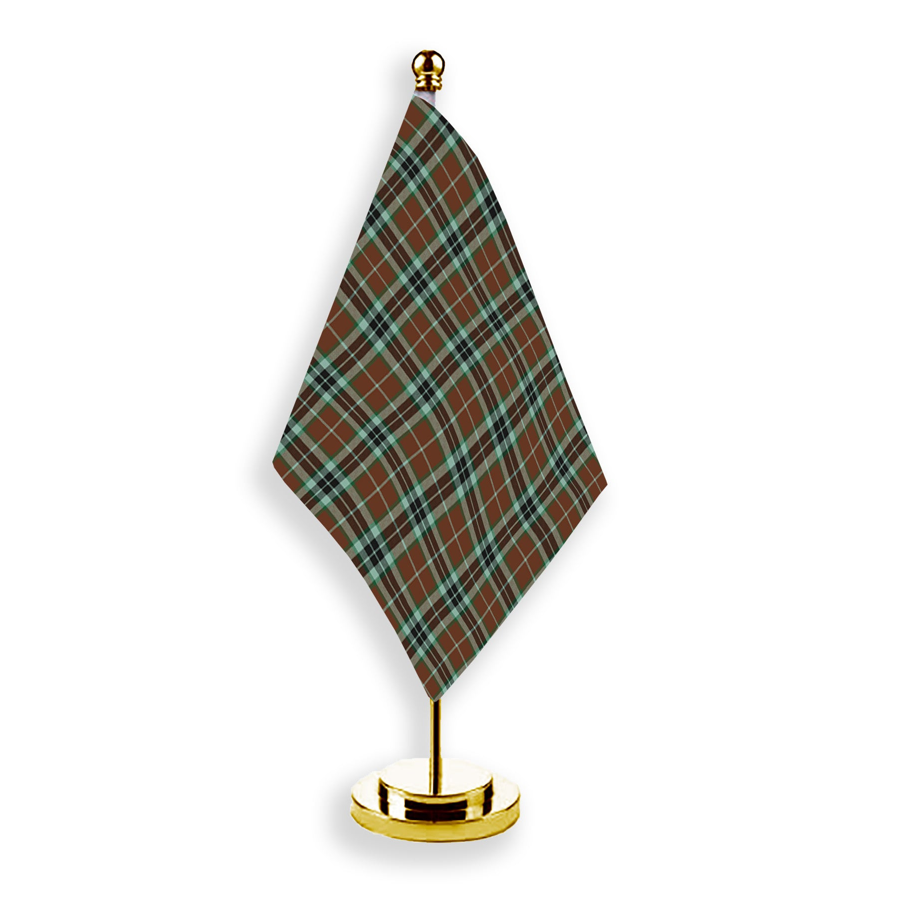 ScotsTee Shop Scottish Thompson Society Hunting Modern Tartan Plaid Desk Flag