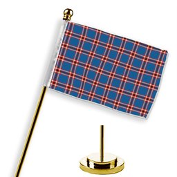 ScotsTee Shop Scottish Laing of Archiestown Ancient Tartan Plaid Desk Flag