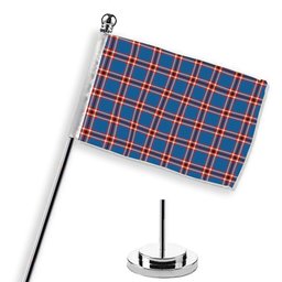 ScotsTee Shop Scottish Laing of Archiestown Ancient Tartan Plaid Desk Flag