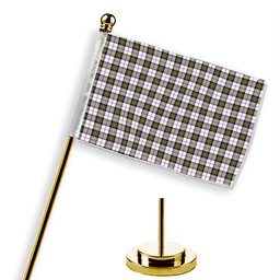 ScotsTee Shop Scottish McPherson Dress Modern Tartan Plaid Desk Flag