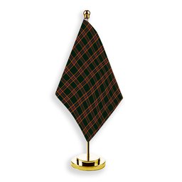ScotsTee Shop Scottish Moran Family Ubique Tartan Plaid Desk Flag