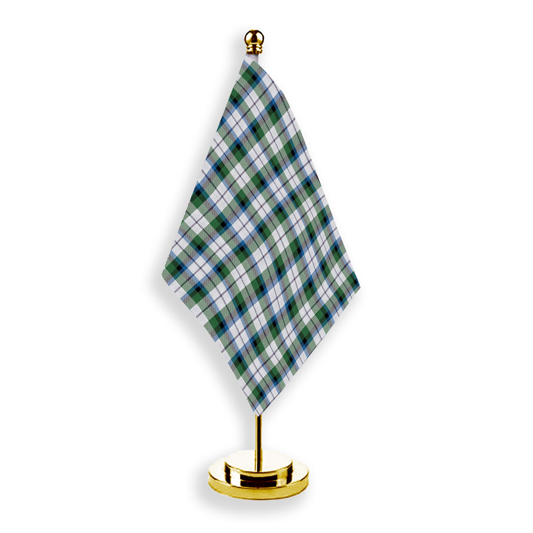 ScotsTee Shop Scottish McNachten Dress Ancient Tartan Plaid Desk Flag