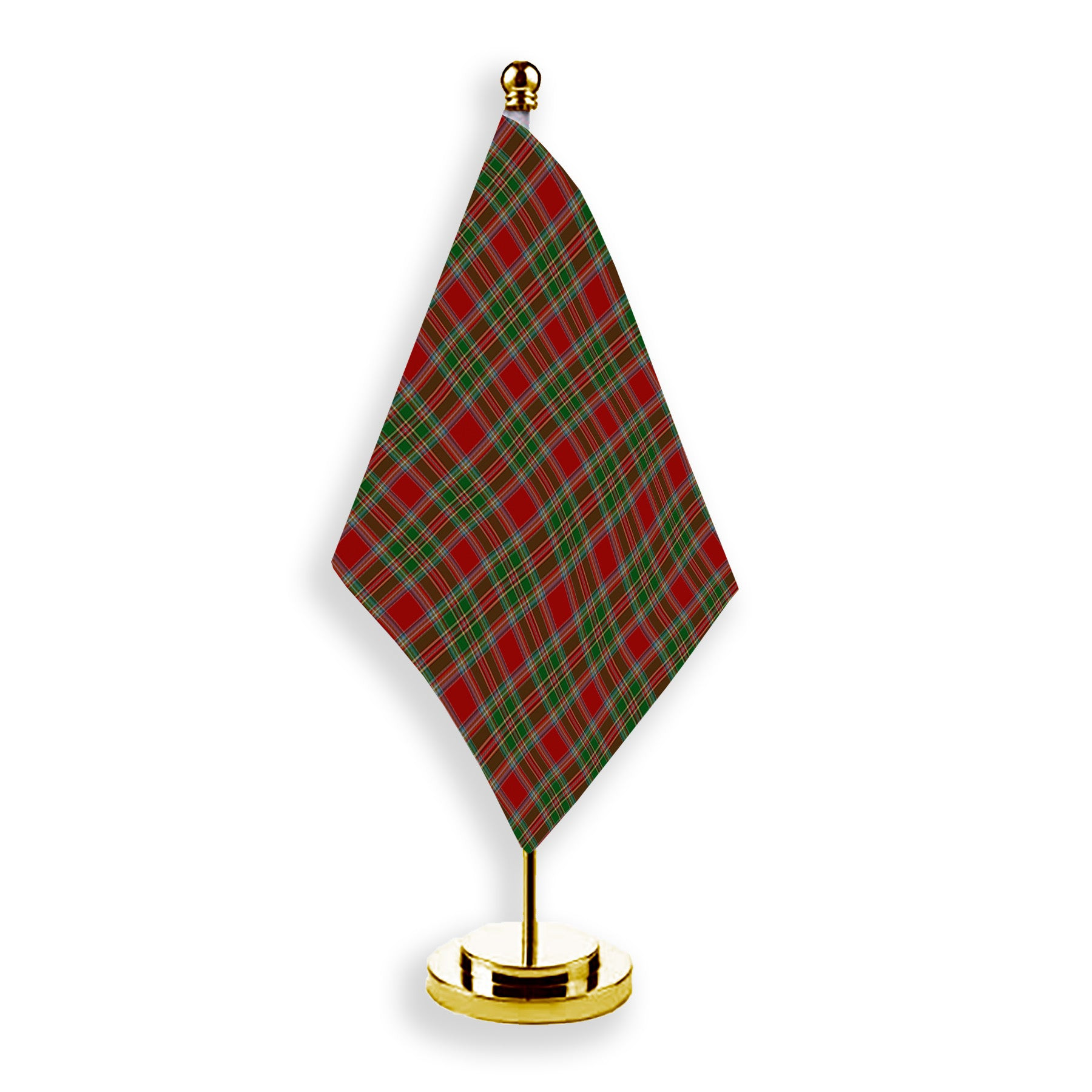 ScotsTee Shop Scottish MacLeod of Gesto 1 Tartan Plaid Desk Flag