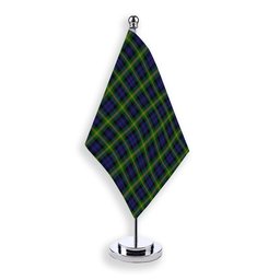 ScotsTee Shop Scottish Gordon of Esselmont Tartan Plaid Desk Flag