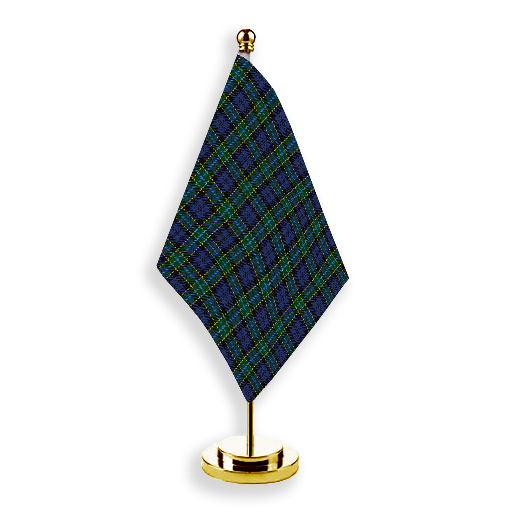 ScotsTee Shop Scottish Hogarth of Firhill 2 Tartan Plaid Desk Flag