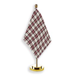 ScotsTee Shop Scottish McLean Dress Modern Tartan Plaid Desk Flag