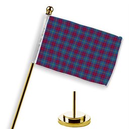 ScotsTee Shop Scottish Yarns to Yearn For Tartan Plaid Desk Flag