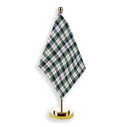 ScotsTee Shop Scottish MacNaughton Dress Modern Tartan Plaid Desk Flag