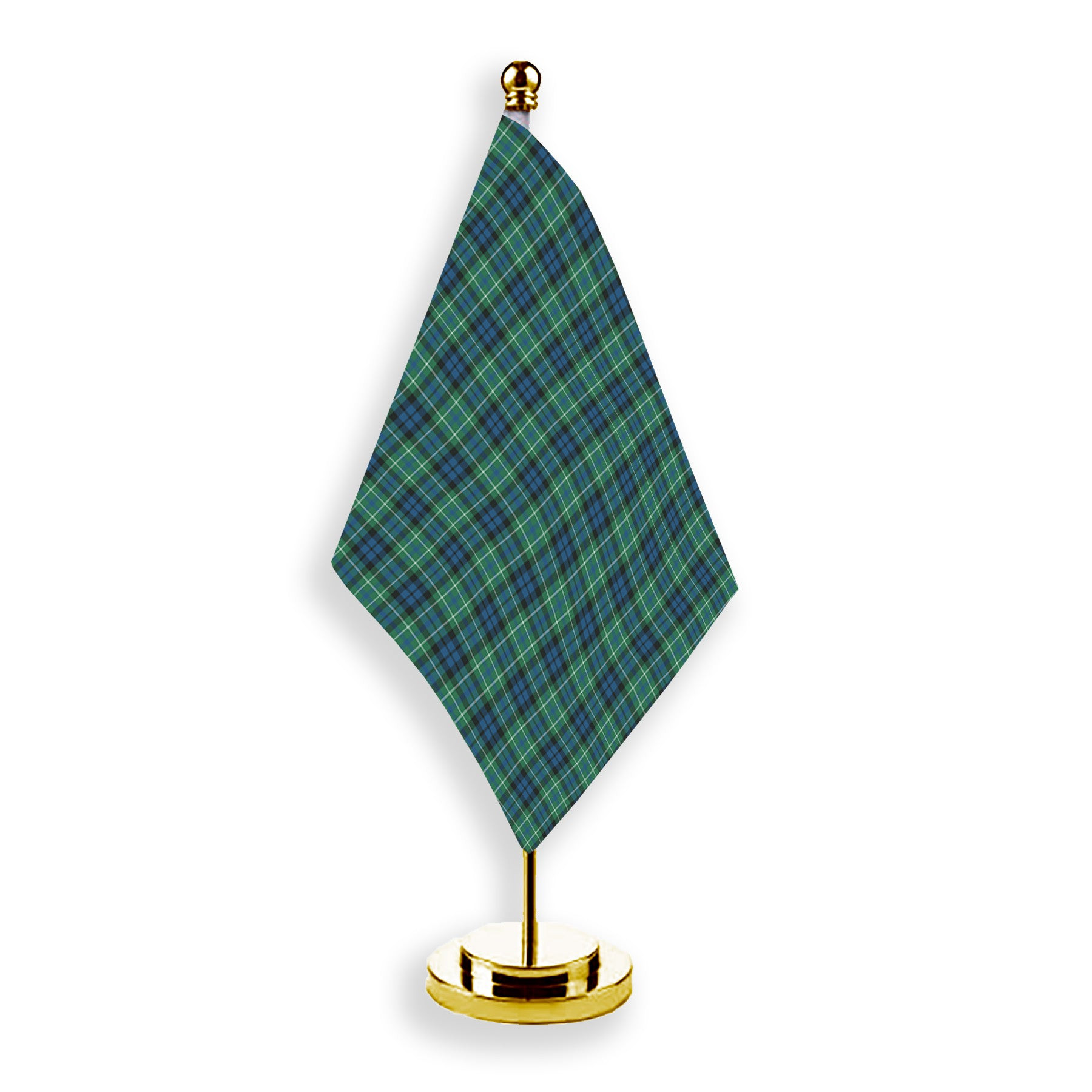 ScotsTee Shop Scottish MacNeill of Colonsay Ancient Tartan Plaid Desk Flag