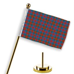 ScotsTee Shop Scottish Skene of Cromar Ancient Tartan Plaid Desk Flag