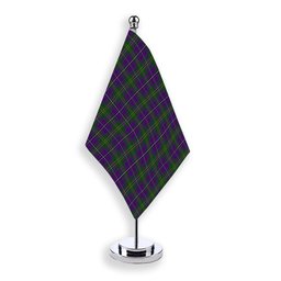 ScotsTee Shop Scottish Hay of Megginch Tartan Plaid Desk Flag