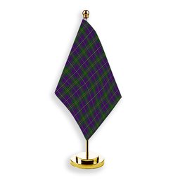 ScotsTee Shop Scottish Hay of Megginch Tartan Plaid Desk Flag